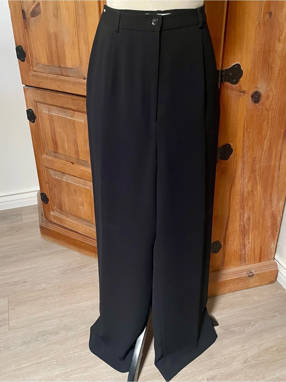Classic Alfani Black Wide-Leg Women's Trousers